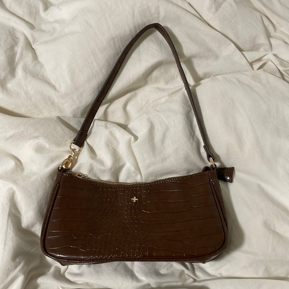brown shoulder bag
